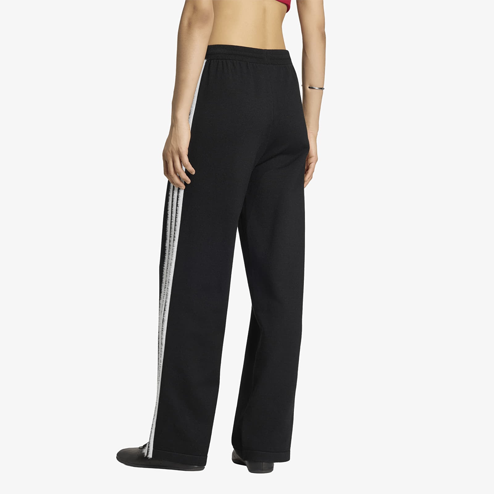 Women's Trousers adidas Knit Firebird Track Pants Black/ White