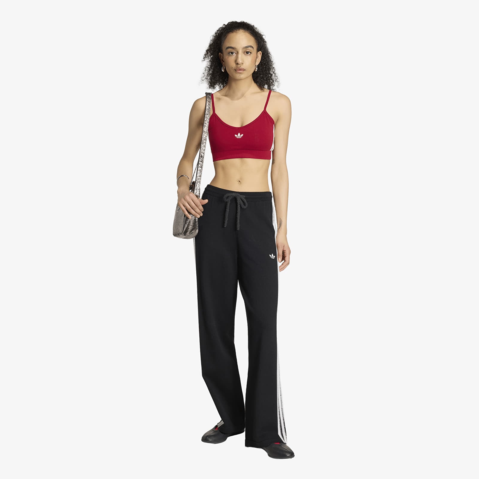 Women's Trousers adidas Knit Firebird Track Pants Black/ White