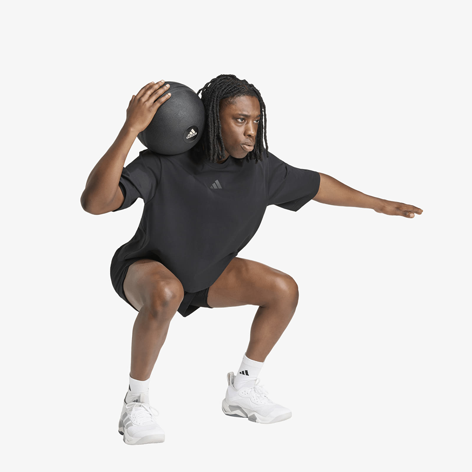 Heren T-shirts adidas D4t Primelift Short T-Shirt Black