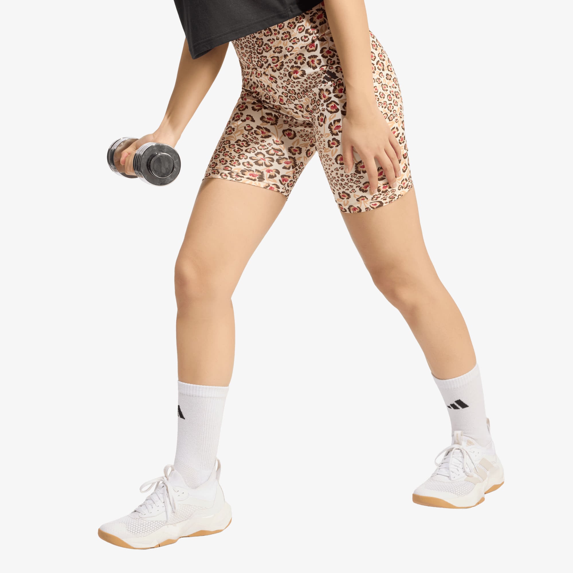 Къси панталони adidas x Farm Rio Bike Shorts Ecru Tint/ Shadow Brown/ Multicolor S