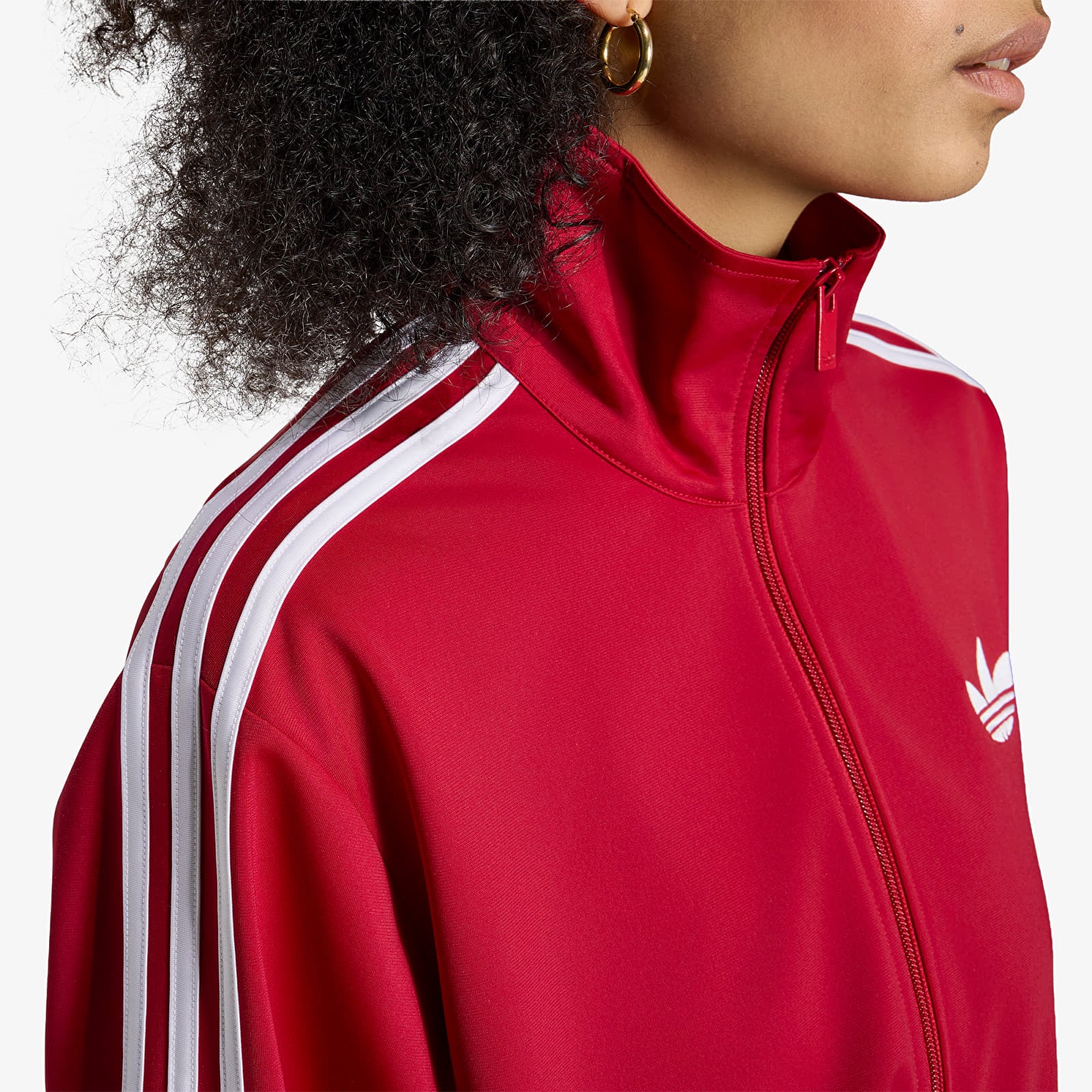 Hoodies en truien adidas Firebird Track Top Loose Team Victory Red/ White