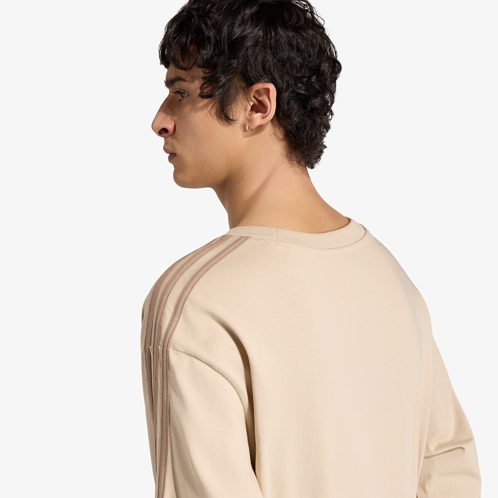 Ανδρικά μπλουζάκια adidas Adicolor 3-Stripes Oversized T-Shirt Khaki Three/ Khaki Six