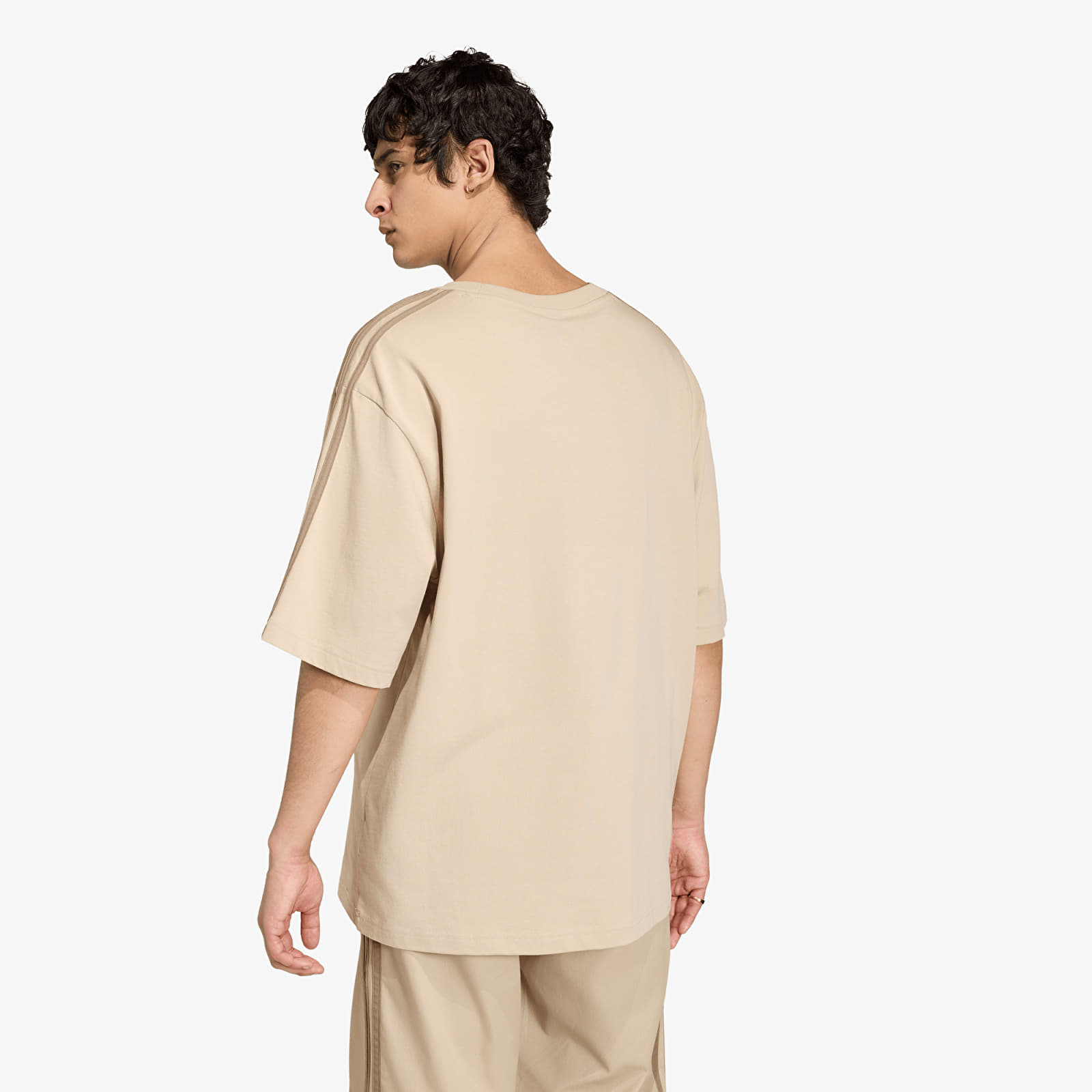 Ανδρικά μπλουζάκια adidas Adicolor 3-Stripes Oversized T-Shirt Khaki Three/ Khaki Six