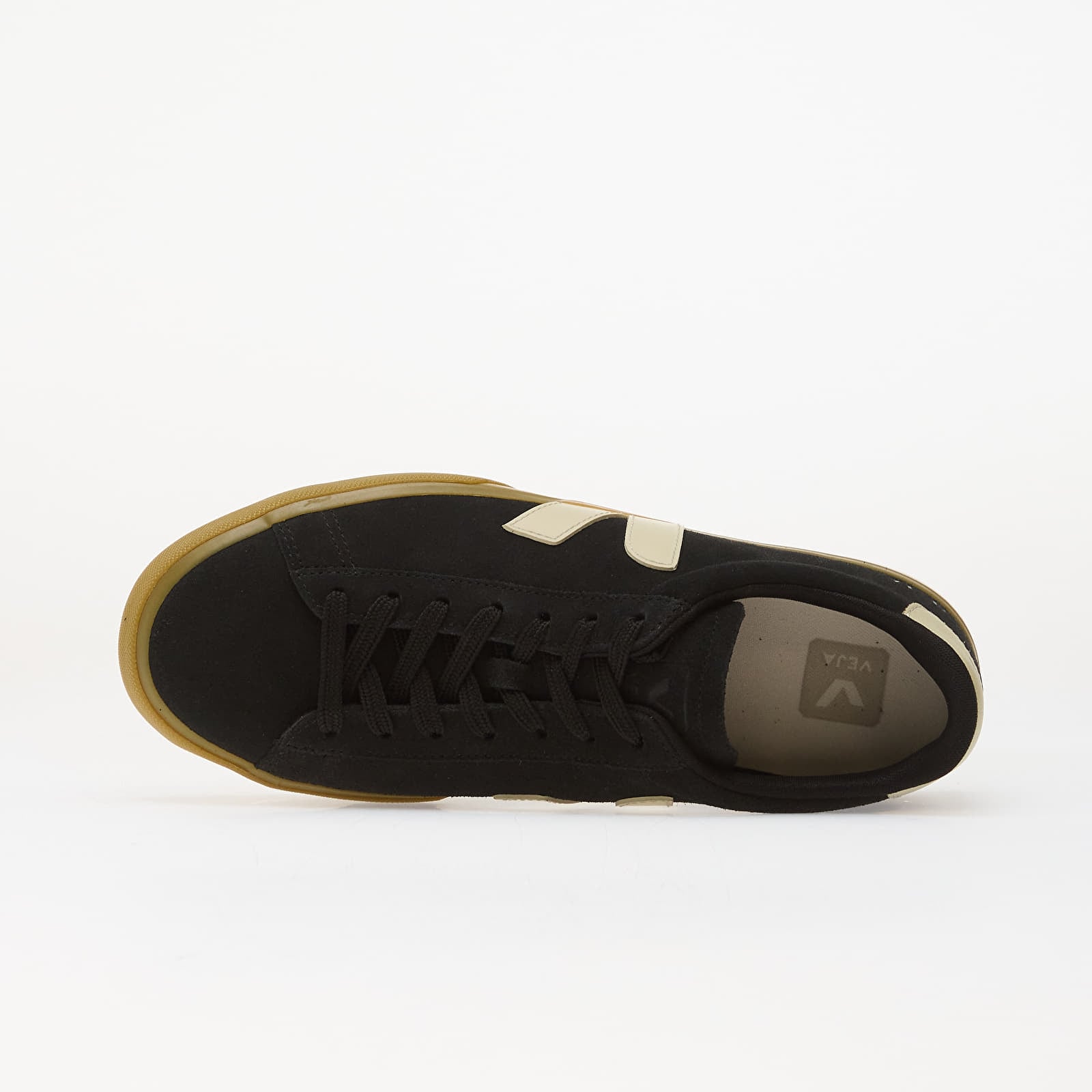 Miesten lenkkarit ja kengät Veja Campo Suede Black/ Pierre/ Natural