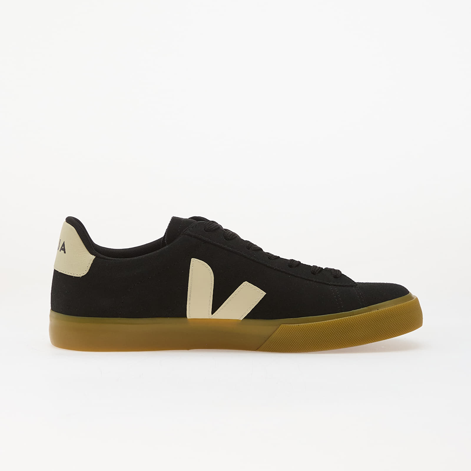 Chaussures et baskets femme Veja Campo Suede Black/ Pierre/ Natural