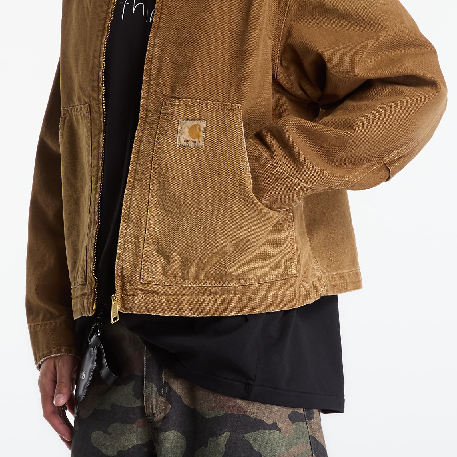 Pánske bundy Carhartt WIP OG Arcan Jacket UNISEX Hamilton Brown/ Hamilton Brown Destroy Wash