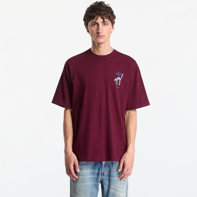 T-shirt adidas Snowball Graphic Oversized T-shirt Maroon