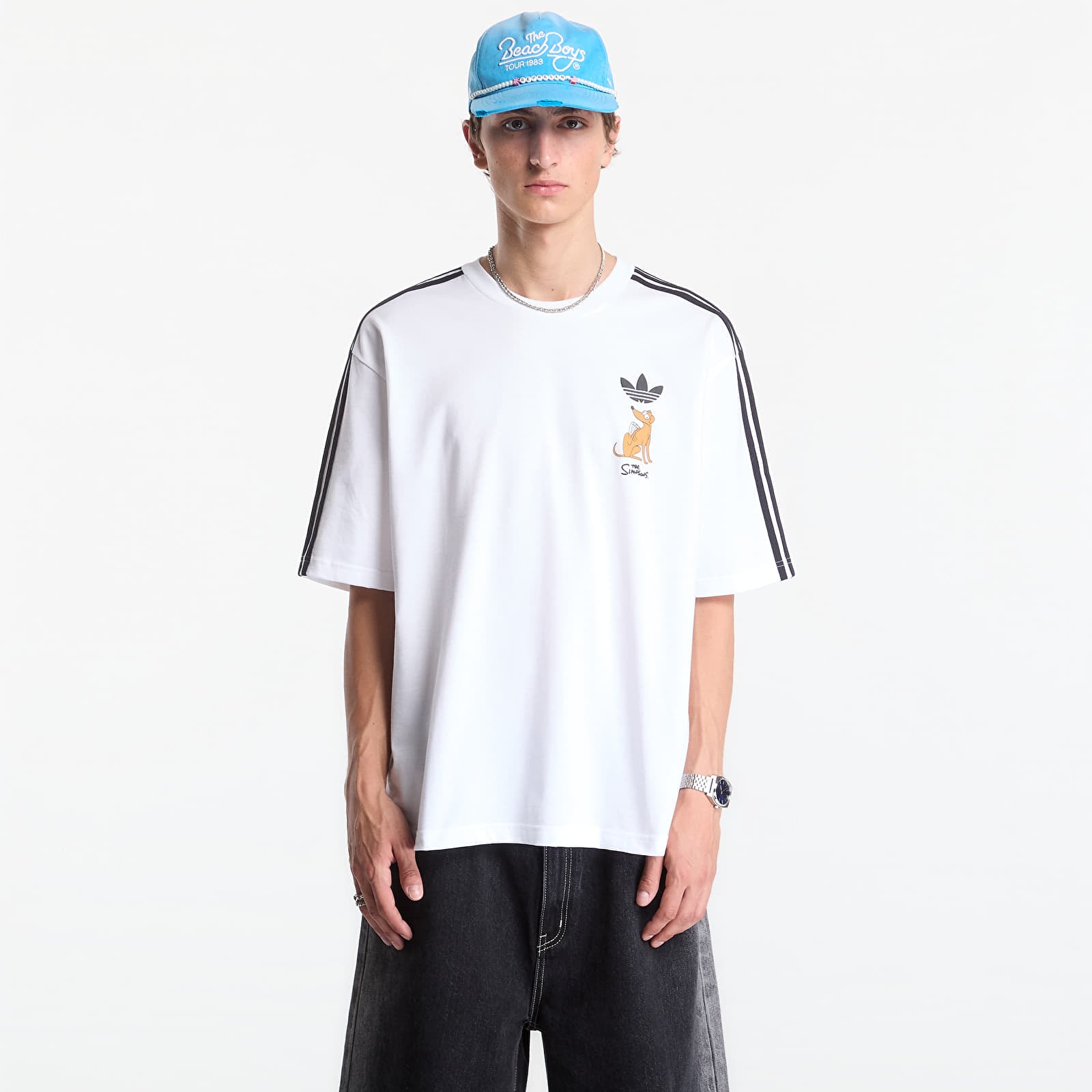 Men's T-shirts adidas Little Santas Helper Graphic Oversized T-shirt White