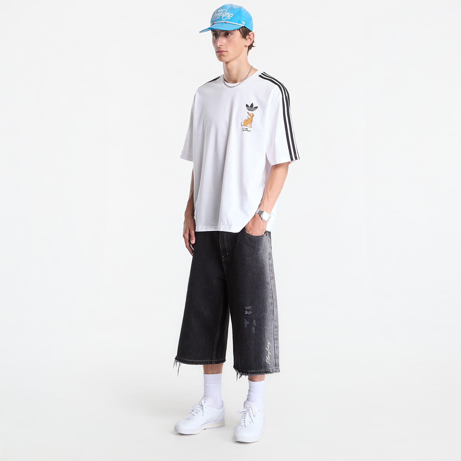 Men's T-shirts adidas Little Santas Helper Graphic Oversized T-shirt White