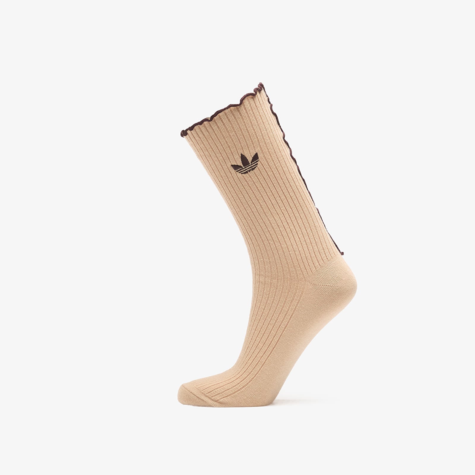Chaussettes homme adidas Ruffle Crew Socks 2 Pairs Magic Beige/ Aurora Coffee