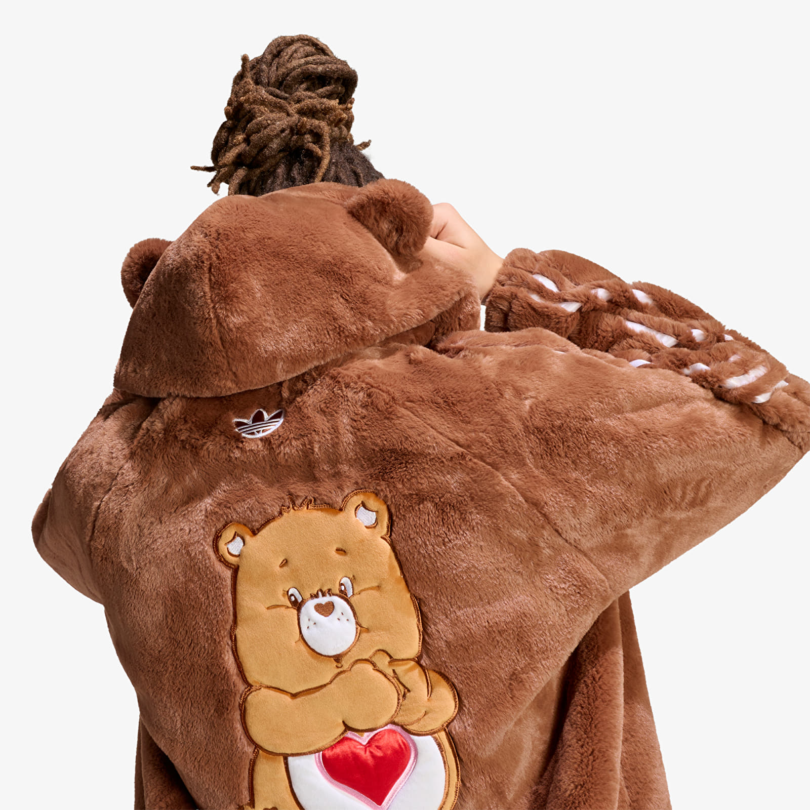 Herenjassen adidas Care Bear Fur Jacket Preloved Brown