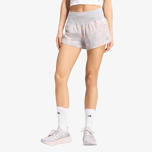 Šortky adidas Adi365 Running Animal Print Iconic Shorts Grey One/ Semi Frozen Turbo/ Glory Grey