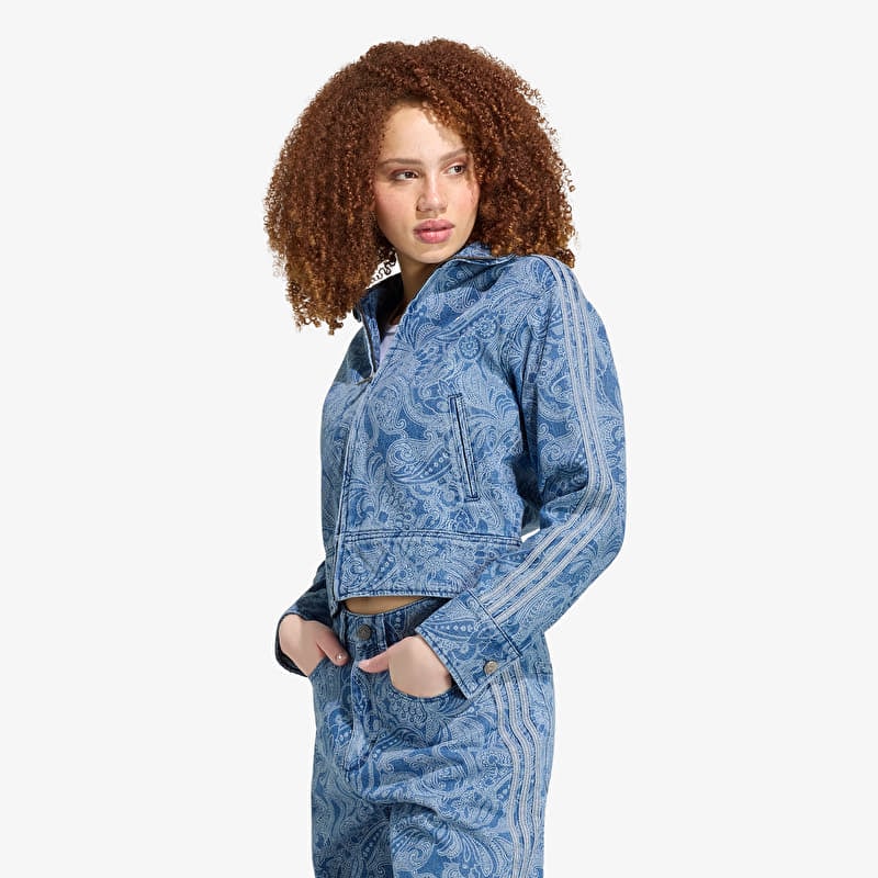 Veste adidas Liberty London Firebird Denim Tracktop Medium Vintage Denim/ Light Denim