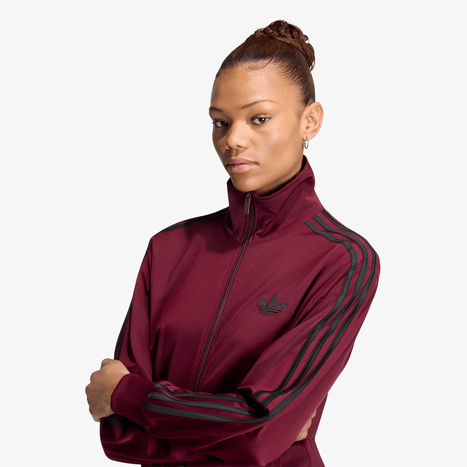 Damesjassen adidas Firebird Track Top Loose Maroon/ Black