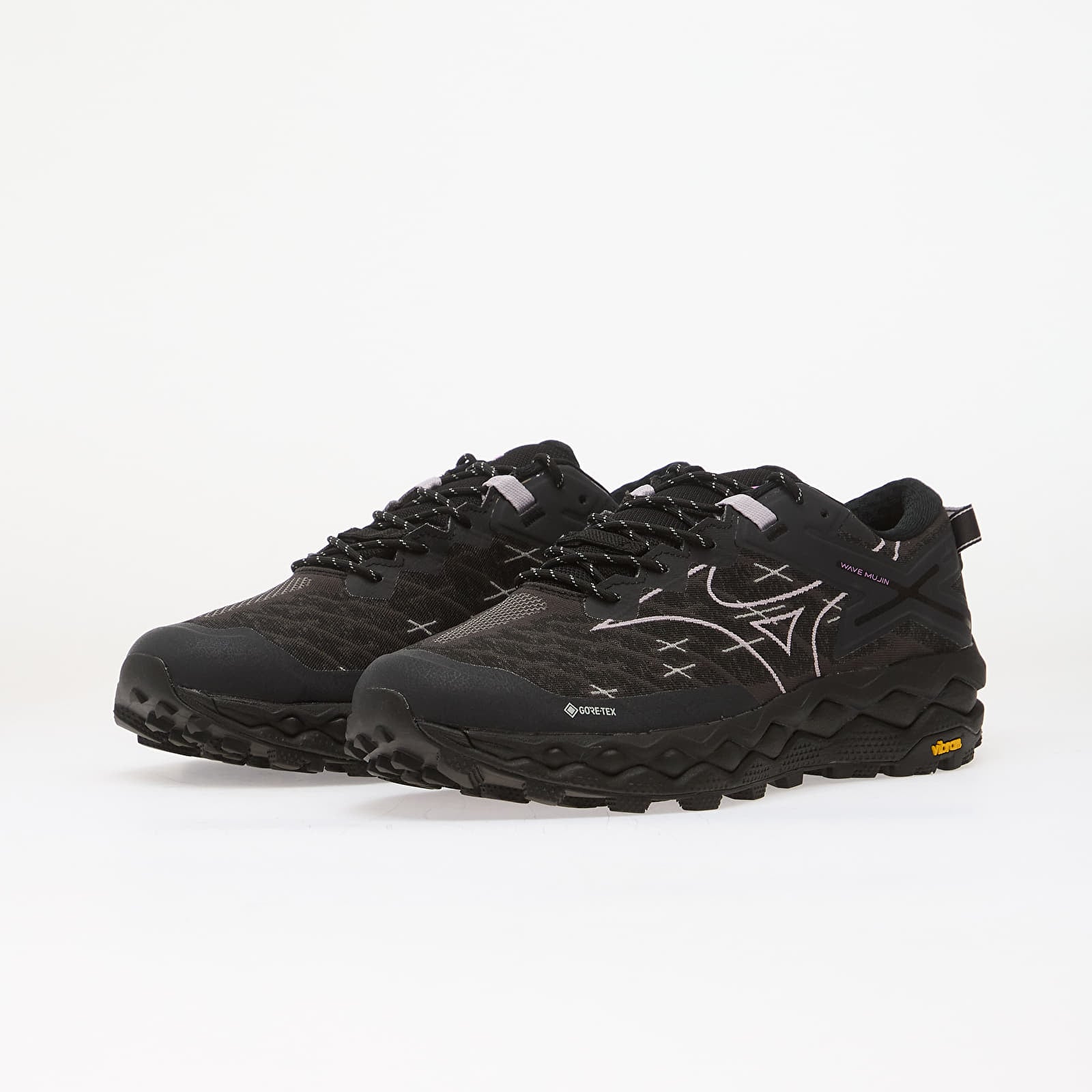 Herenschoenen Mizuno Wave Mujin LS GTX Black/ Iris/ Spring Crocus