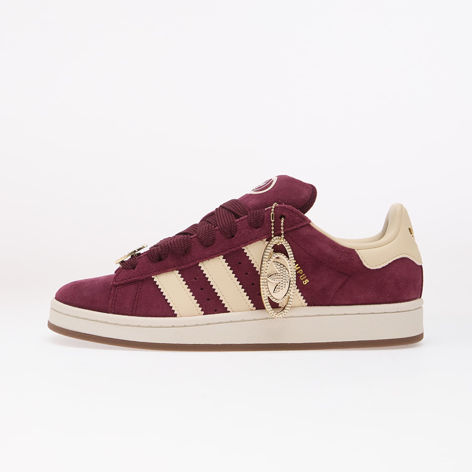 Naisten lenkkarit ja kengät adidas Campus 00s Maroon/ Warm Vanilla/ Gold Met.