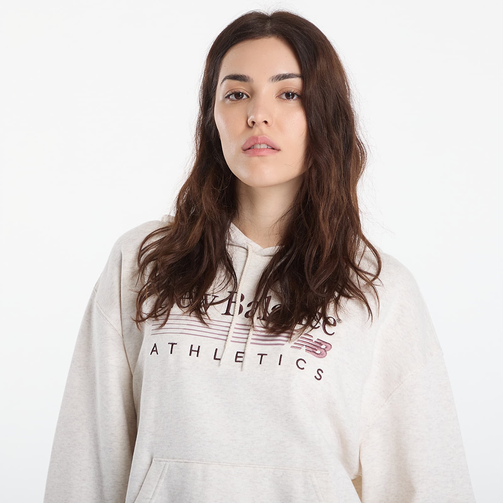 Жіночі худі New Balance Trackside French Terry Hoodie Linen Heather