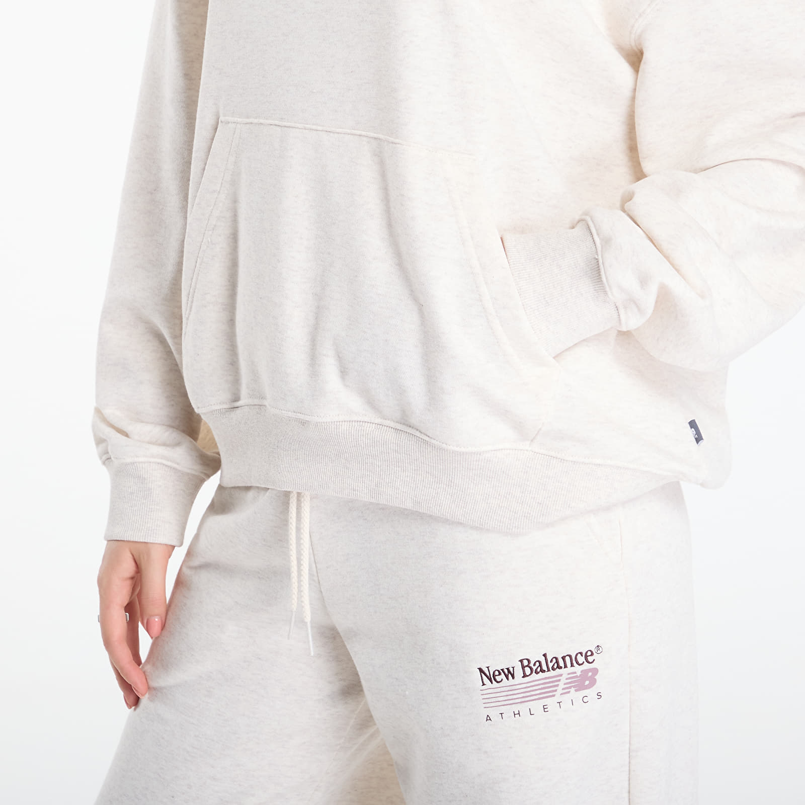 Жіночі худі New Balance Trackside French Terry Hoodie Linen Heather