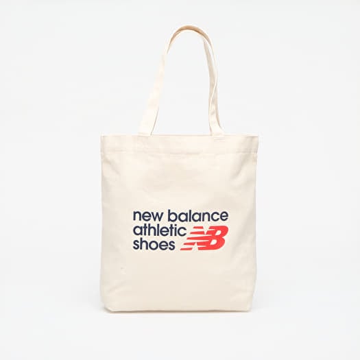 Laukku New Balance NB Athletics Graphic Tote Sea Salt/ Nb Navy/ Te Red