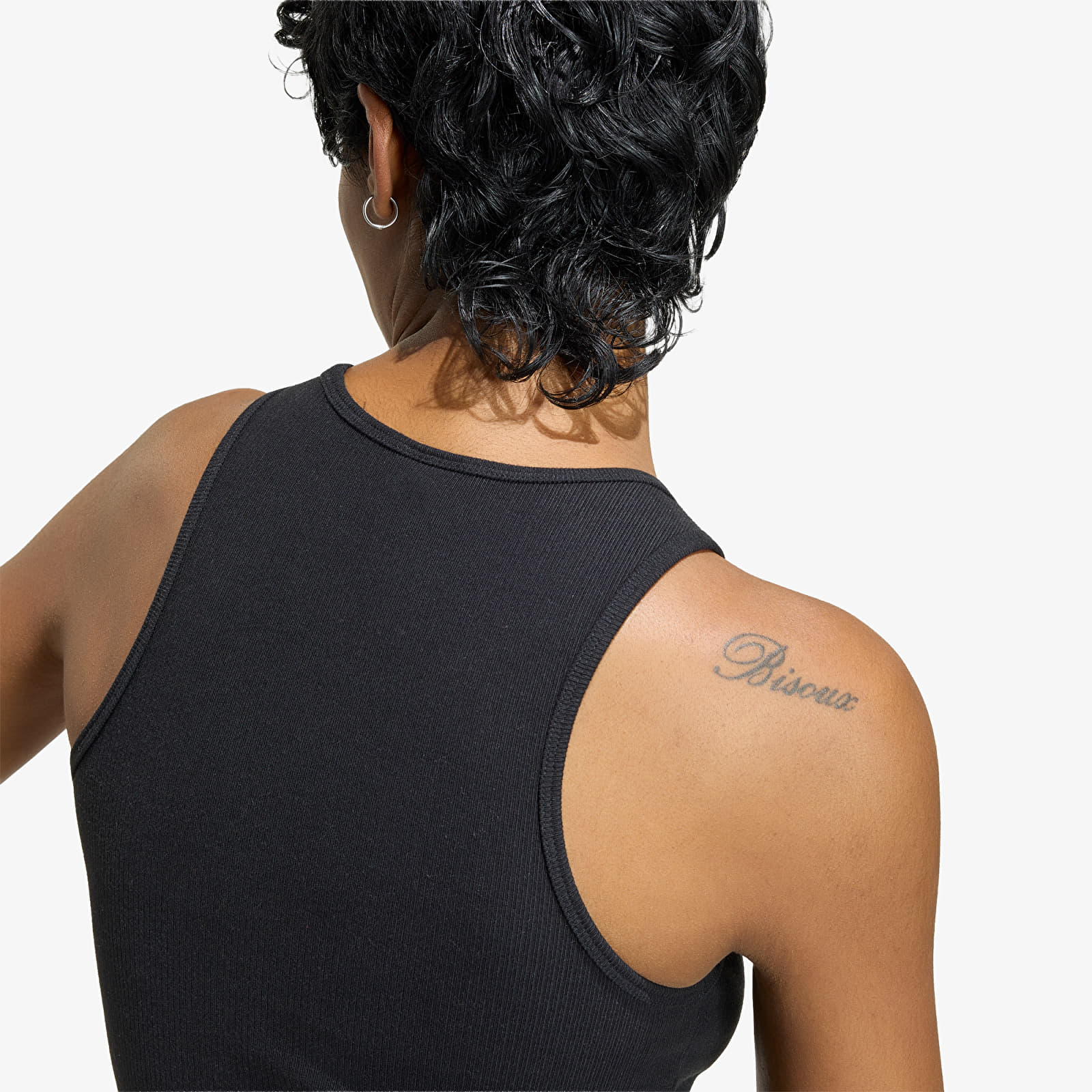 Women's tank tops adidas Essentials Rib Tank Top Black