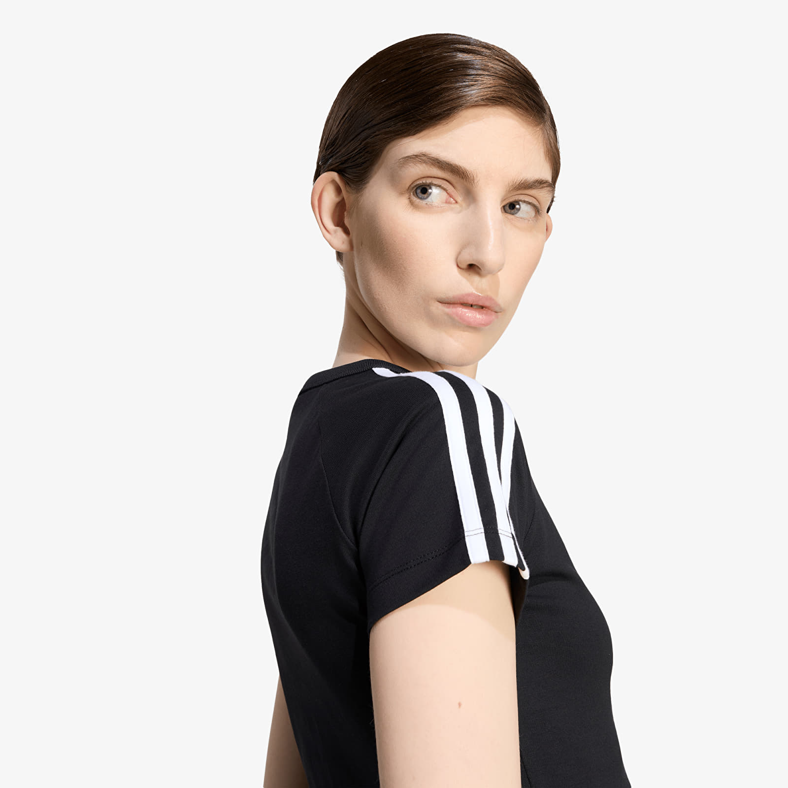 Naisten T-paidat adidas SST TEE Black/ White
