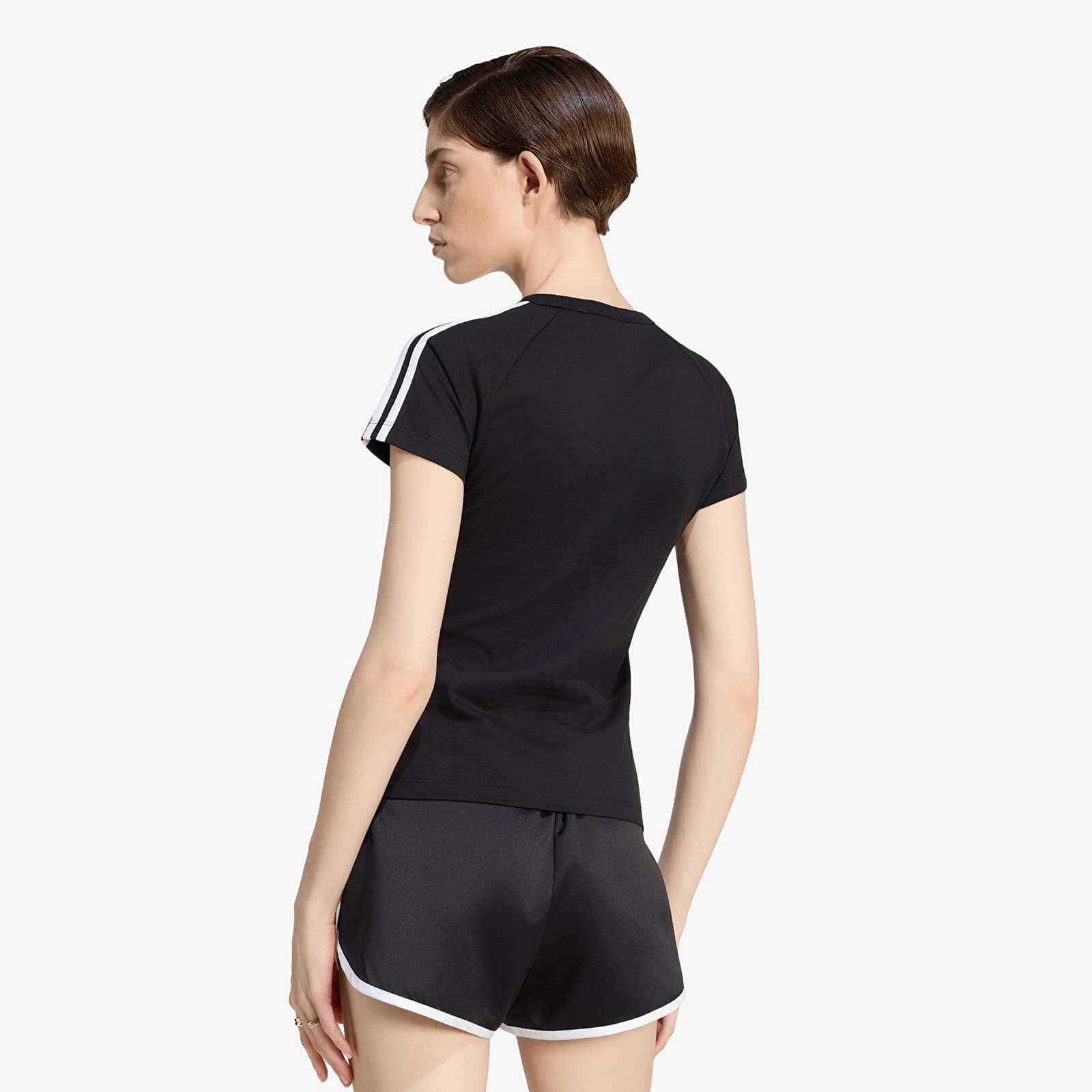 Naisten T-paidat adidas SST TEE Black/ White