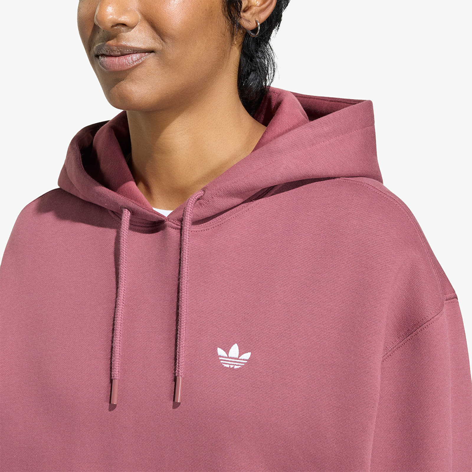 Gensere for kvinner adidas Essentials Oversized Fleece Hoodie Quiet Crimson