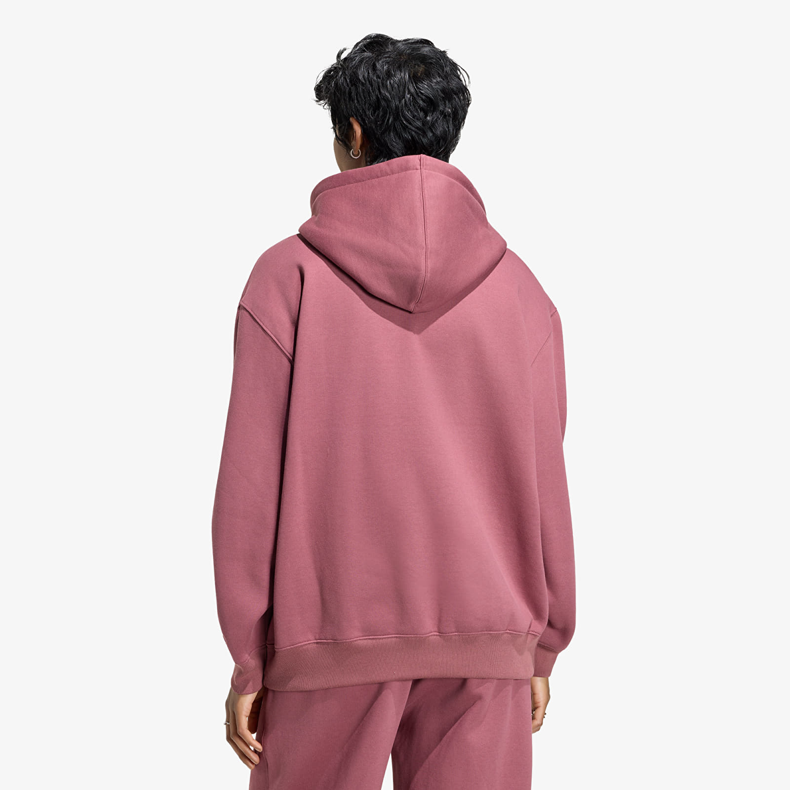 Gensere for kvinner adidas Essentials Oversized Fleece Hoodie Quiet Crimson