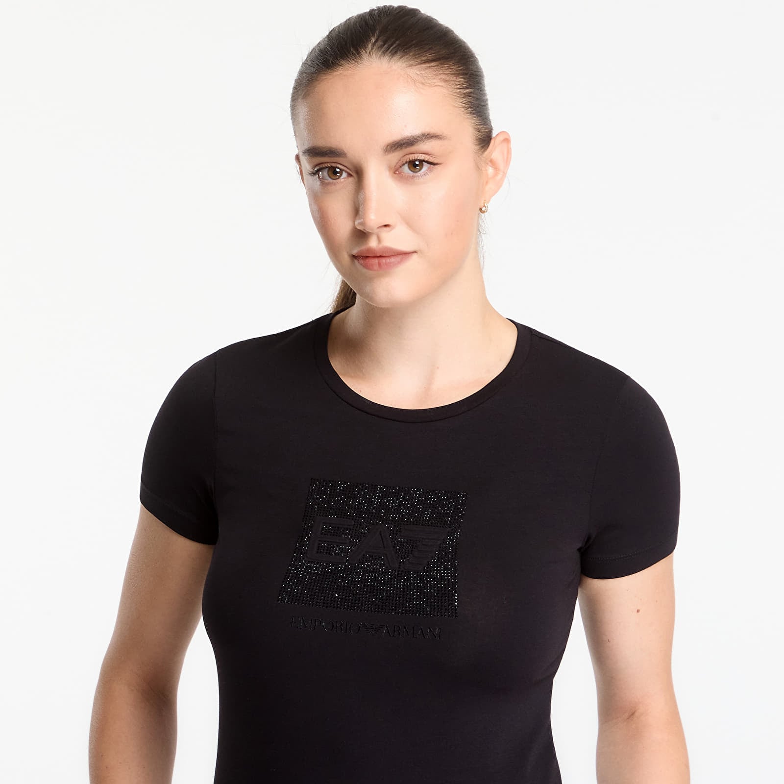 T-skjorter EA7 Emporio Armani Train Logo Series W Tee Ss Str Black