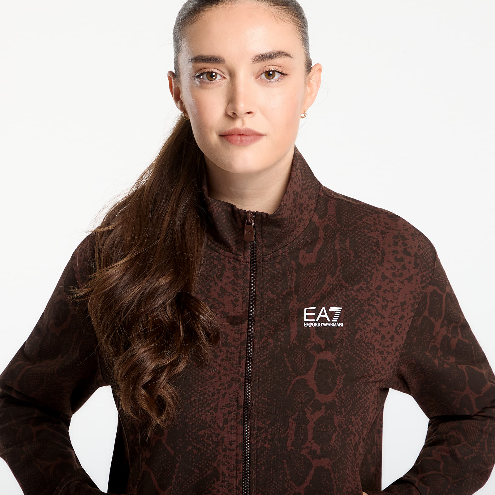 Topi EA7 Emporio Armani Train Graphics Series W T-Top Fancy Chicory Coffee
