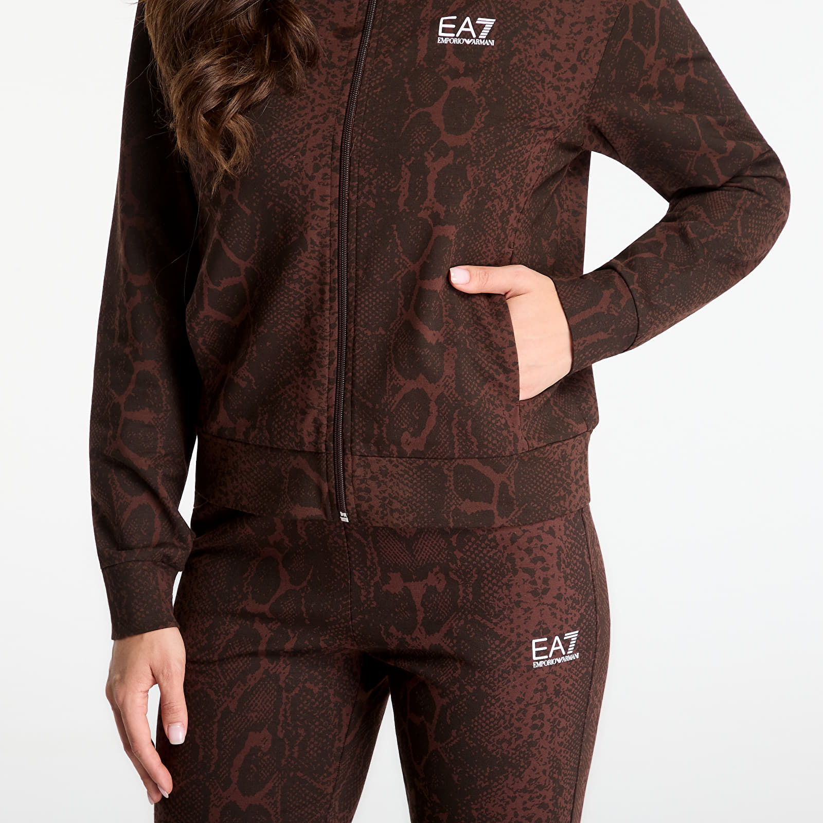 Topi EA7 Emporio Armani Train Graphics Series W T-Top Fancy Chicory Coffee