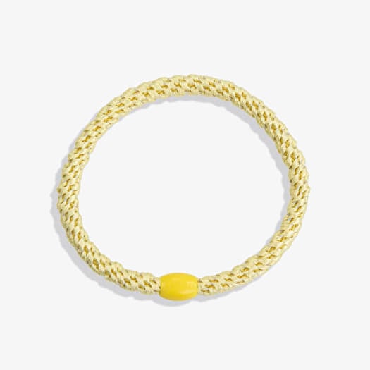 KKNEKKI Hair Tie Slim Light Yellow Yellow