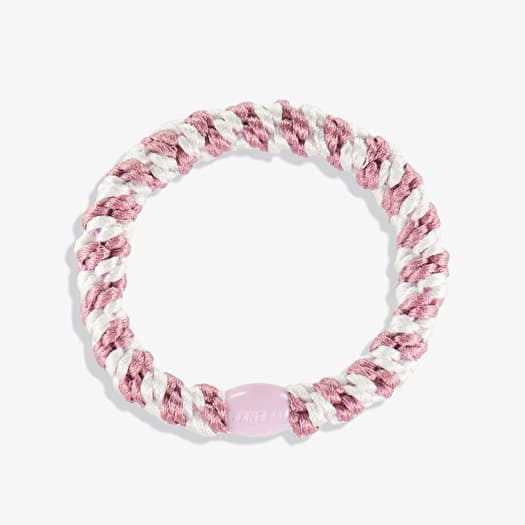KKNEKKI Hair Tie Old Pink-White Stripe Pink