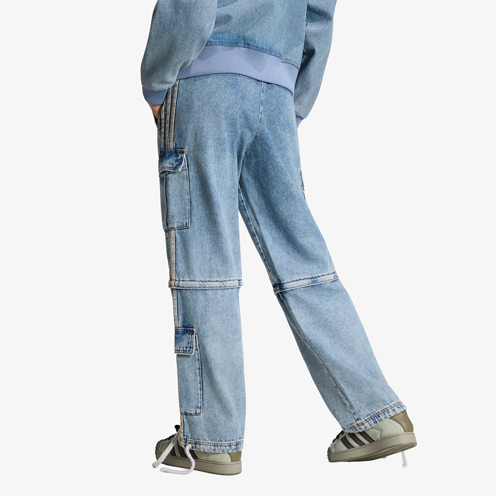 Женские брюки adidas Mid Rise 2-in-1 Denim Pant Worn Blue Denim