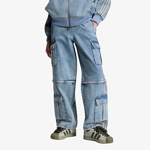 adidas Mid Rise 2-in-1 Denim Pant Worn Blue Denim