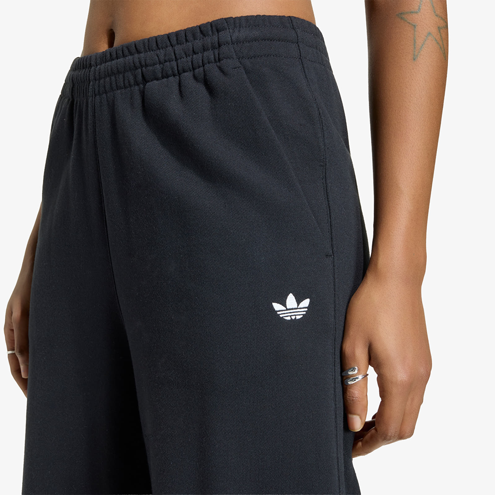 Women's Sweatpants adidas Essentials Wide Leg French Terry Pants Black
