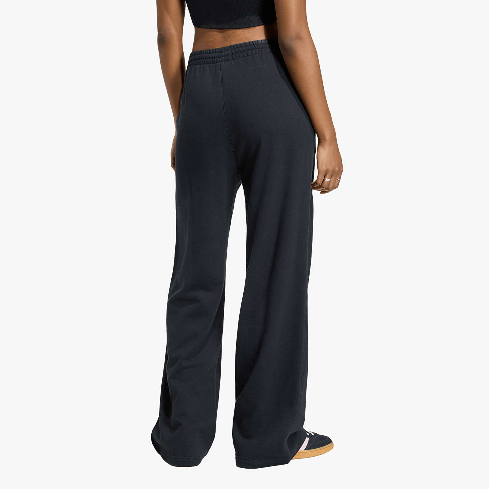 Women's Sweatpants adidas Essentials Wide Leg French Terry Pants Black