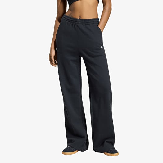 Spodnie dresowe adidas Essentials Wide Leg French Terry Pants Black