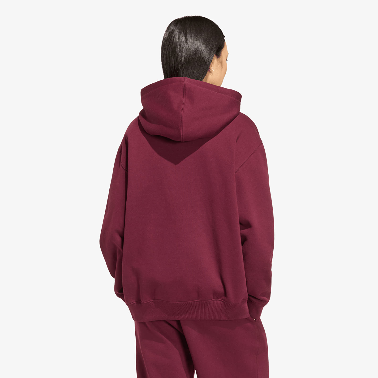 Sieviešu džemperi adidas Essentials Oversized Fleece Hoodie Maroon