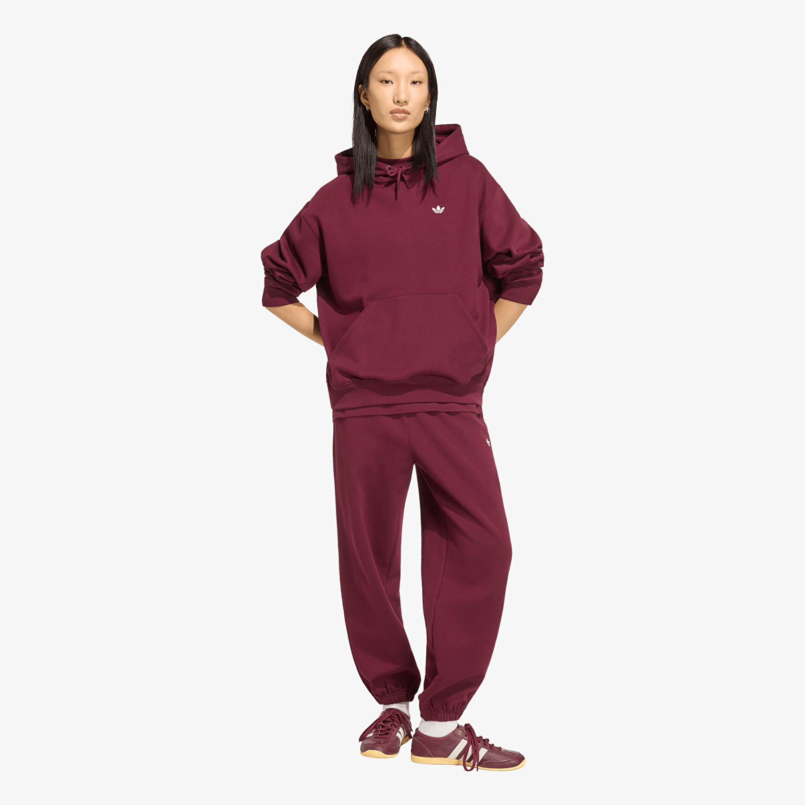 Sieviešu džemperi adidas Essentials Oversized Fleece Hoodie Maroon
