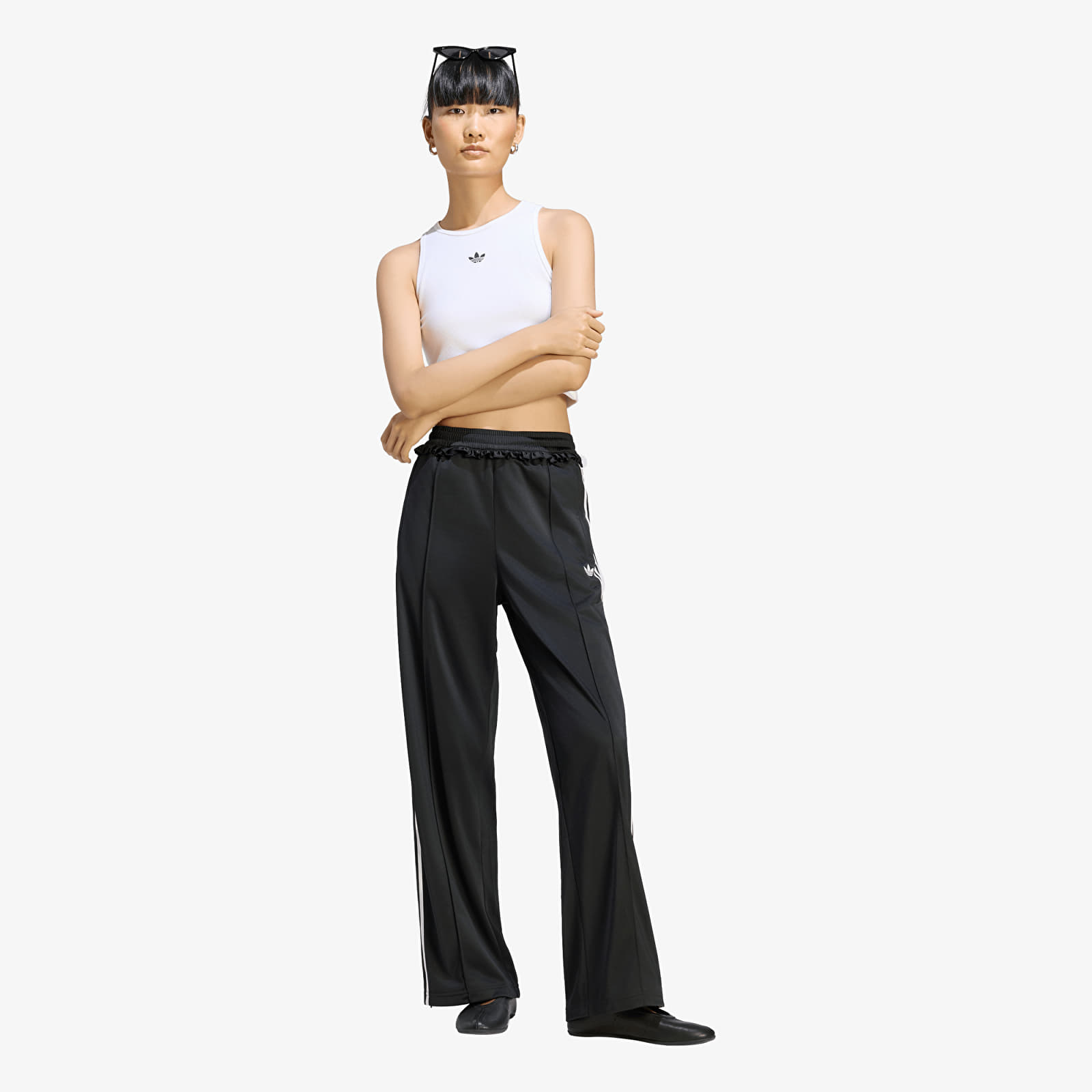 Damen Sweatpants adidas Pleated Firebird Track Pants Black