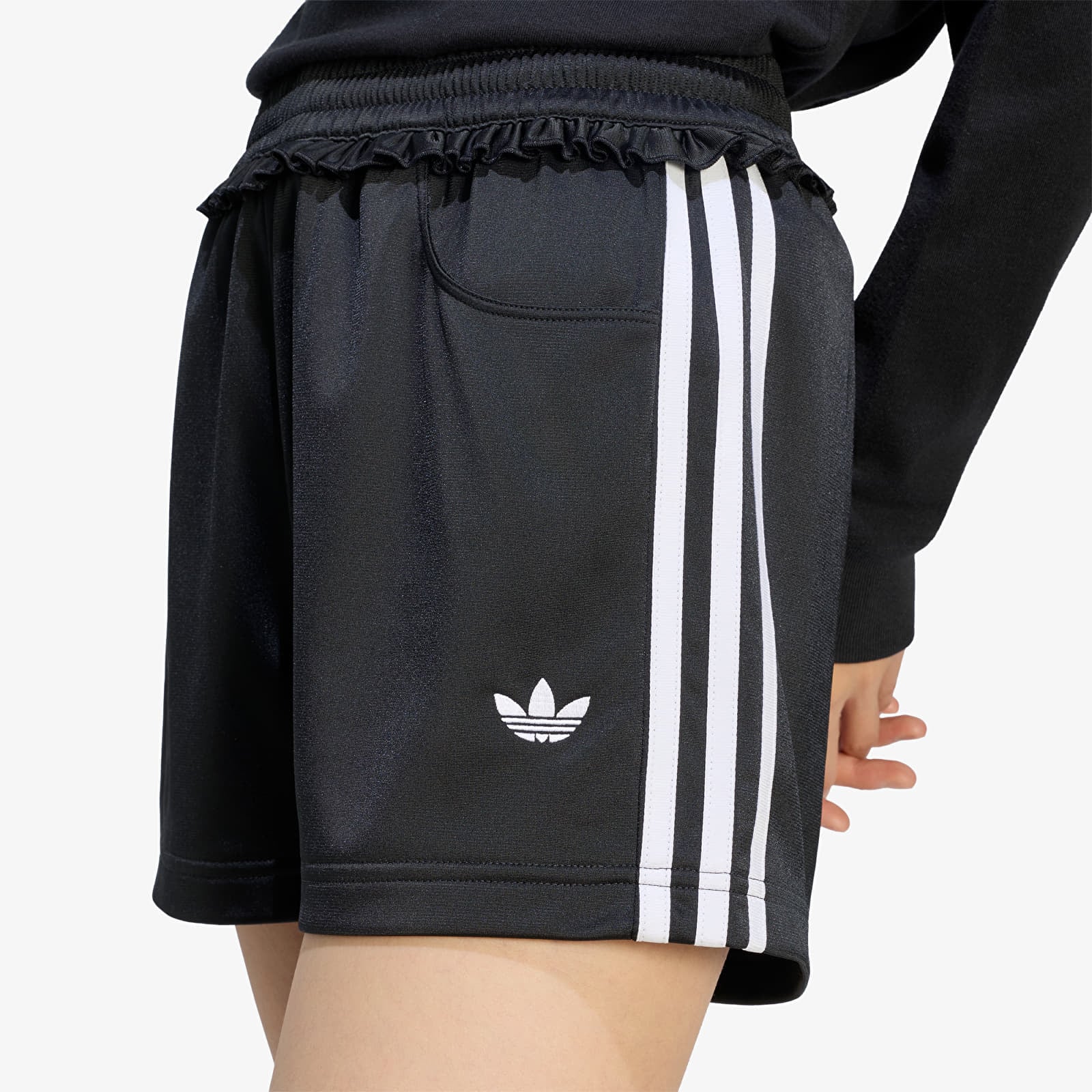 Shorts för kvinnor adidas Pleated Firebird Shorts Black