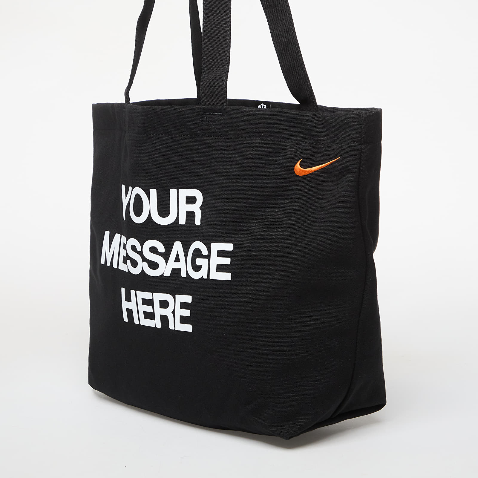 Meeste õlakotid Nike Heritage "Your Message Here" Tote Bag 22L Black/ White/ Safety Orange