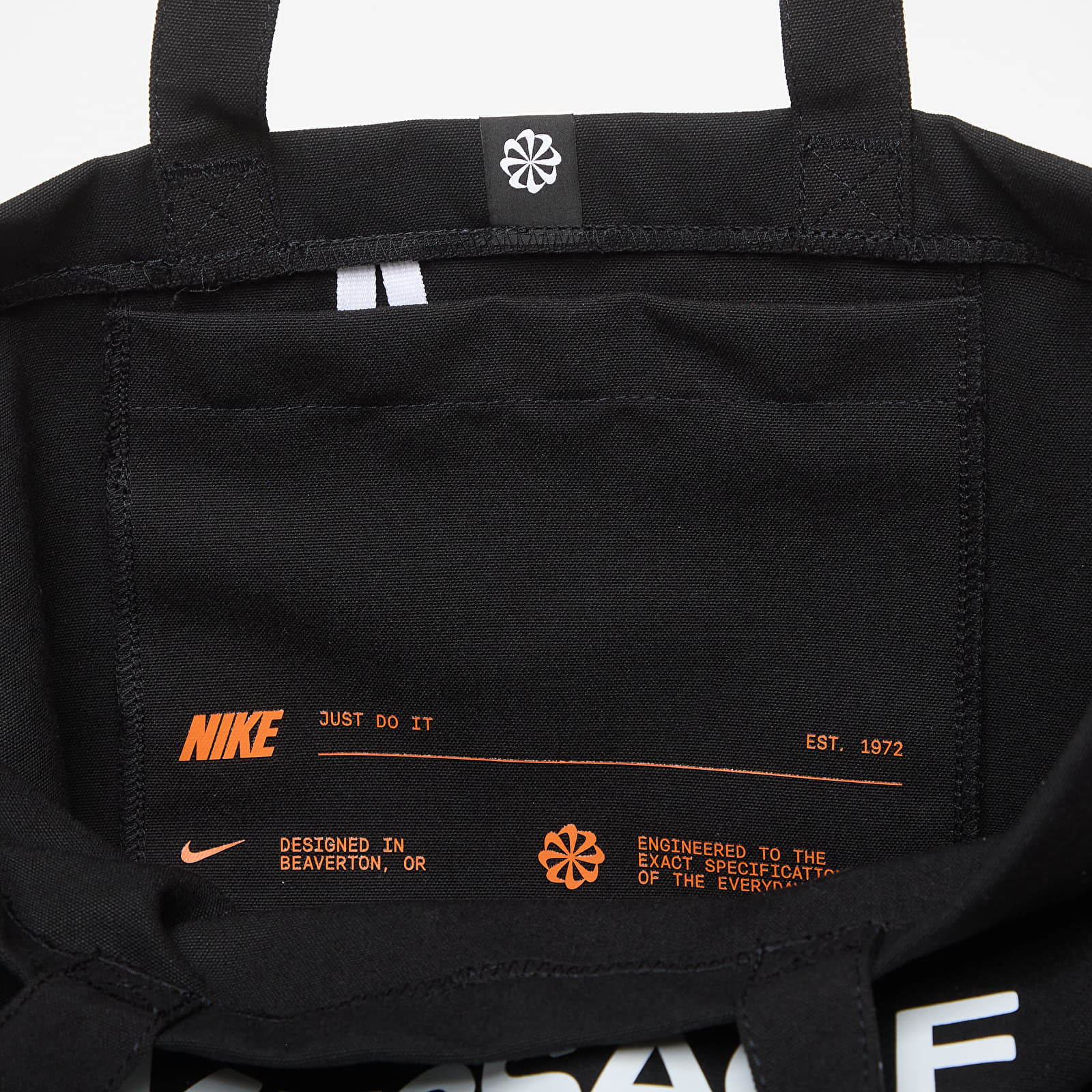 Meeste õlakotid Nike Heritage "Your Message Here" Tote Bag 22L Black/ White/ Safety Orange