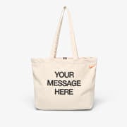 Nike Heritage "Your Message Here" Tote Bag 22L Oatmeal/ Safety Orange/ Safety Orange