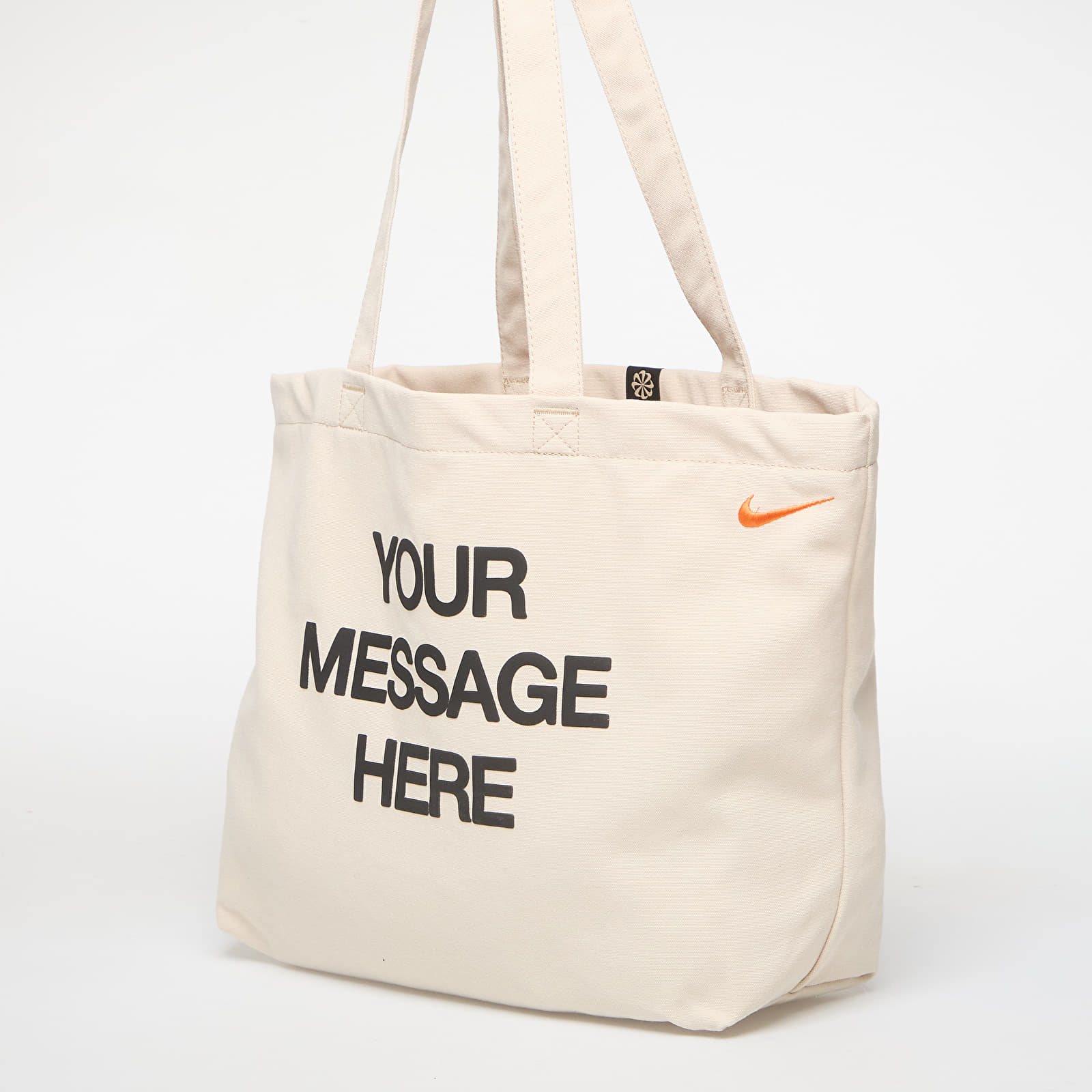 Meeste õlakotid Nike Heritage "Your Message Here" Tote Bag 22L Oatmeal/ Safety Orange/ Safety Orange