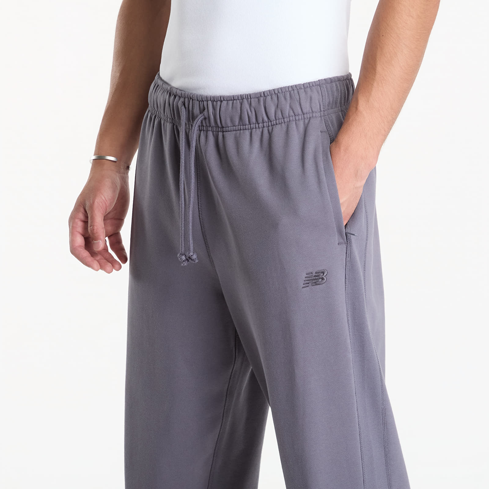 Joggingbukser til mænd New Balance Athletics French Terry Jogger Neptune Grey