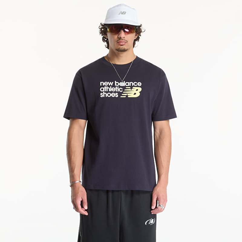 T-shirt New Balance Athletics Premium Relaxed Chest Logo T-Shirt Dark Night