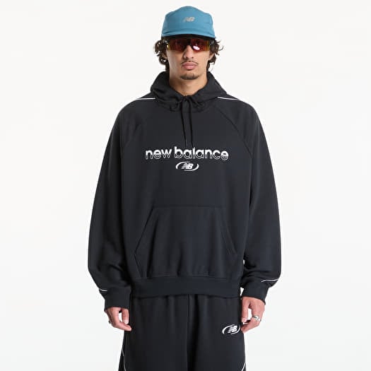 Sweatshirt New Balance Trackside French Terry Hoodie Black