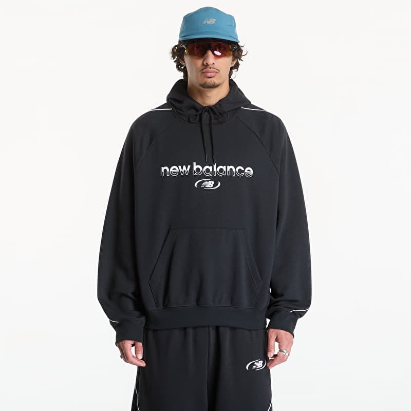 Sweatshirt New Balance Trackside French Terry Hoodie Black